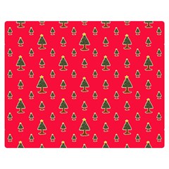 Sketchy Christmas Tree Motif Drawing Pattern Double Sided Flano Blanket (medium)  by dflcprintsclothing