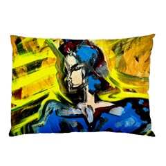 Blue Bird-1-4 Pillow Case by bestdesignintheworld