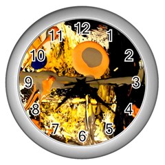 Before The Easter-1-4 Wall Clock (Silver)