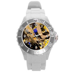 Before The Easter-1-5 Round Plastic Sport Watch (l)