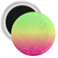 Ombre Glitter  3  Magnets by Colorfulart23