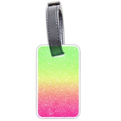 Ombre Glitter  Luggage Tag (one Side) by Colorfulart23