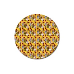 Dindollyellow Magnet 3  (round)