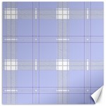 Lighblu Plaid Canvas 16  x 16  15.2 x15.41  Canvas - 1