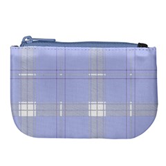 Lighblu Plaid Large Coin Purse