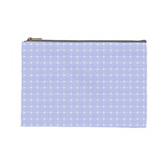 Lighblu Plaid Small Cosmetic Bag (large) by snowwhitegirl