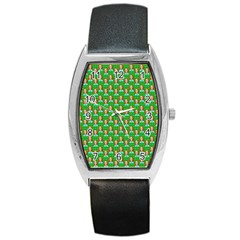 Girl Green Barrel Style Metal Watch