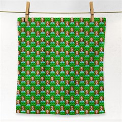 Girl Green Face Towel by snowwhitegirl