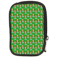 Girl Green Compact Camera Leather Case by snowwhitegirl