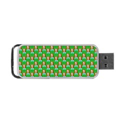 Girl Green Portable Usb Flash (one Side) by snowwhitegirl