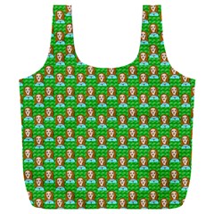 Girl Green Full Print Recycle Bag (xxxl) by snowwhitegirl