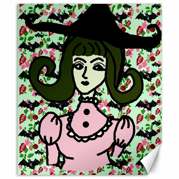 Wicked Witch Wall Canvas 8  x 10 