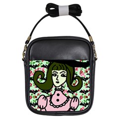 Wicked Witch Wall Girls Sling Bag by snowwhitegirl