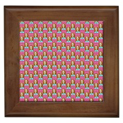 Girl Pink Framed Tile