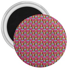 Girl Pink 3  Magnets by snowwhitegirl