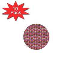 Girl Pink 1  Mini Buttons (10 pack) 