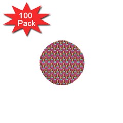 Girl Pink 1  Mini Buttons (100 pack) 