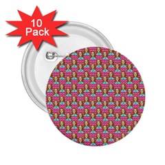 Girl Pink 2.25  Buttons (10 pack) 