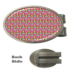 Girl Pink Money Clips (oval) 