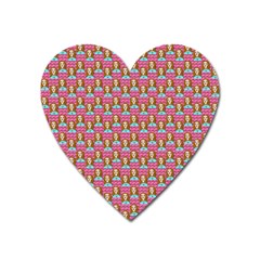 Girl Pink Heart Magnet