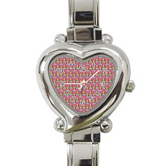 Girl Pink Heart Italian Charm Watch