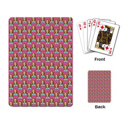 Girl Pink Playing Cards Single Design (Rectangle)
