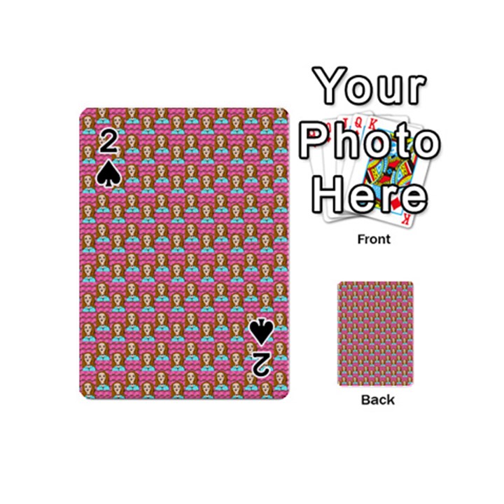 Girl Pink Playing Cards 54 Designs (Mini)