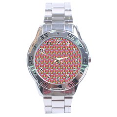 Girl Pink Stainless Steel Analogue Watch