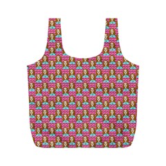 Girl Pink Full Print Recycle Bag (M)