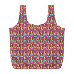Girl Pink Full Print Recycle Bag (L)