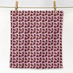 Cute Deer Pattern Pink Face Towel by snowwhitegirl