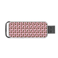 Cute Deer Pattern Pink Portable Usb Flash (one Side) by snowwhitegirl