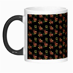 Cute Deer Pattern Black Morph Mugs