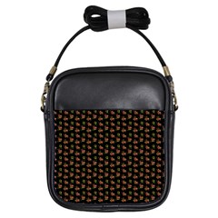 Cute Deer Pattern Black Girls Sling Bag by snowwhitegirl