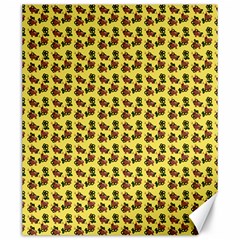 Cute Deer Pattern Yellow Canvas 20  X 24 