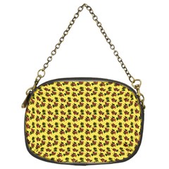 Cute Deer Pattern Yellow Chain Purse (two Sides)