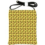 Cute Deer Pattern Yellow Shoulder Sling Bag Front