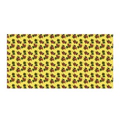 Cute Deer Pattern Yellow Satin Wrap by snowwhitegirl