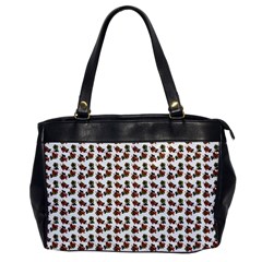 Cute Deer Pattern White Oversize Office Handbag by snowwhitegirl