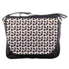 Cute Deer Pattern White Messenger Bag by snowwhitegirl