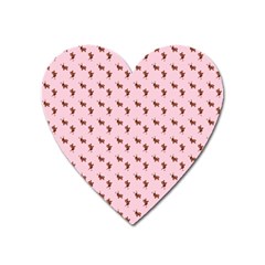 Kawaii Cute Deer Pink Heart Magnet