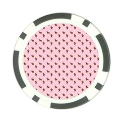 Kawaii Cute Deer Pink Poker Chip Card Guard (10 Pack) by snowwhitegirl