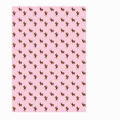 Kawaii Cute Deer Pink Large Garden Flag (two Sides) by snowwhitegirl