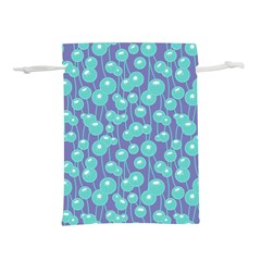 Blue Dandelions  Cute Plants Lightweight Drawstring Pouch (l) by SychEva