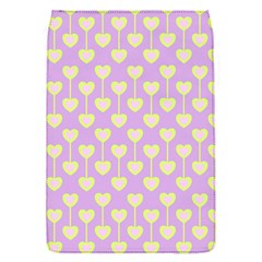 Yellow Hearts On A Light Purple Background Removable Flap Cover (s) by SychEva