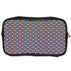 Yellow Circles On A Purple Background Toiletries Bag (one Side) by SychEva