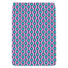 Blue Circles On Purple Background Geometric Ornament Removable Flap Cover (s) by SychEva