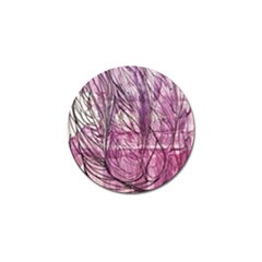 Burgundy Edit Golf Ball Marker (4 Pack) by kaleidomarblingart