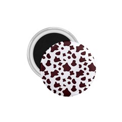 Brown cow spots pattern, animal fur print 1.75  Magnets