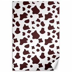 Brown cow spots pattern, animal fur print Canvas 20  x 30 